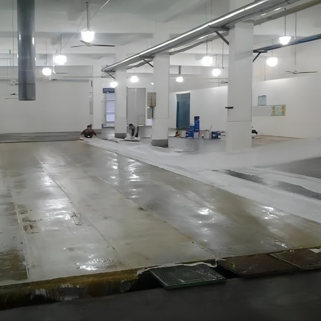 珠海防腐蚀地坪,环氧玻纤地坪，玻纤工业地坪，环氧玻纤布地坪,乙烯基玻纤布地坪产品图3